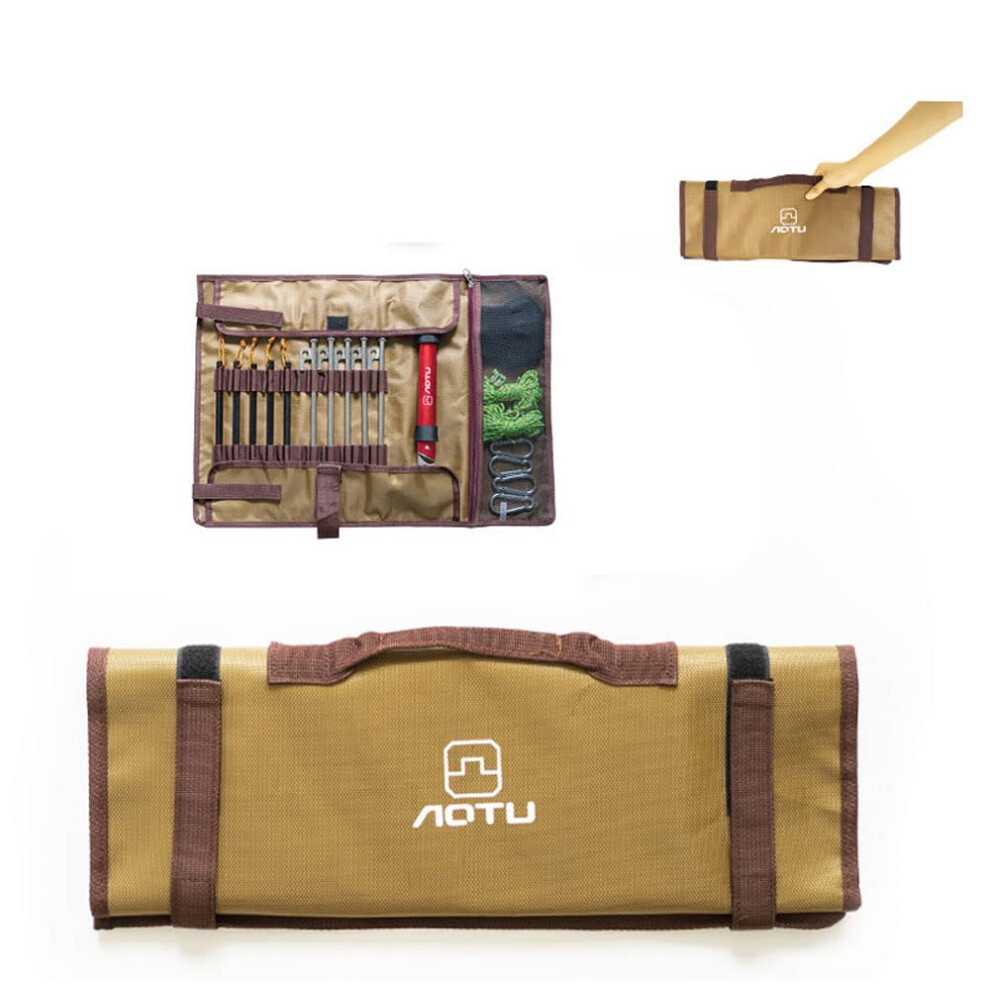Tent Stake Storage Bag Heavy Duty Oxford Polyester Tent Stake Roll Bag for Camping Pegs Hammers Ground Nails Storage-image-OPC-PJXKZD8-NEW
