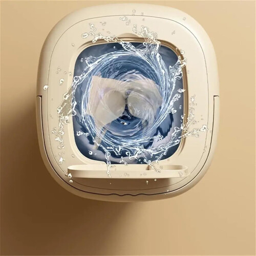 Portable 9L Mini Washing Machine for Socks and Underwear - Foldable Home Washer with Dehydration Drying Function 1