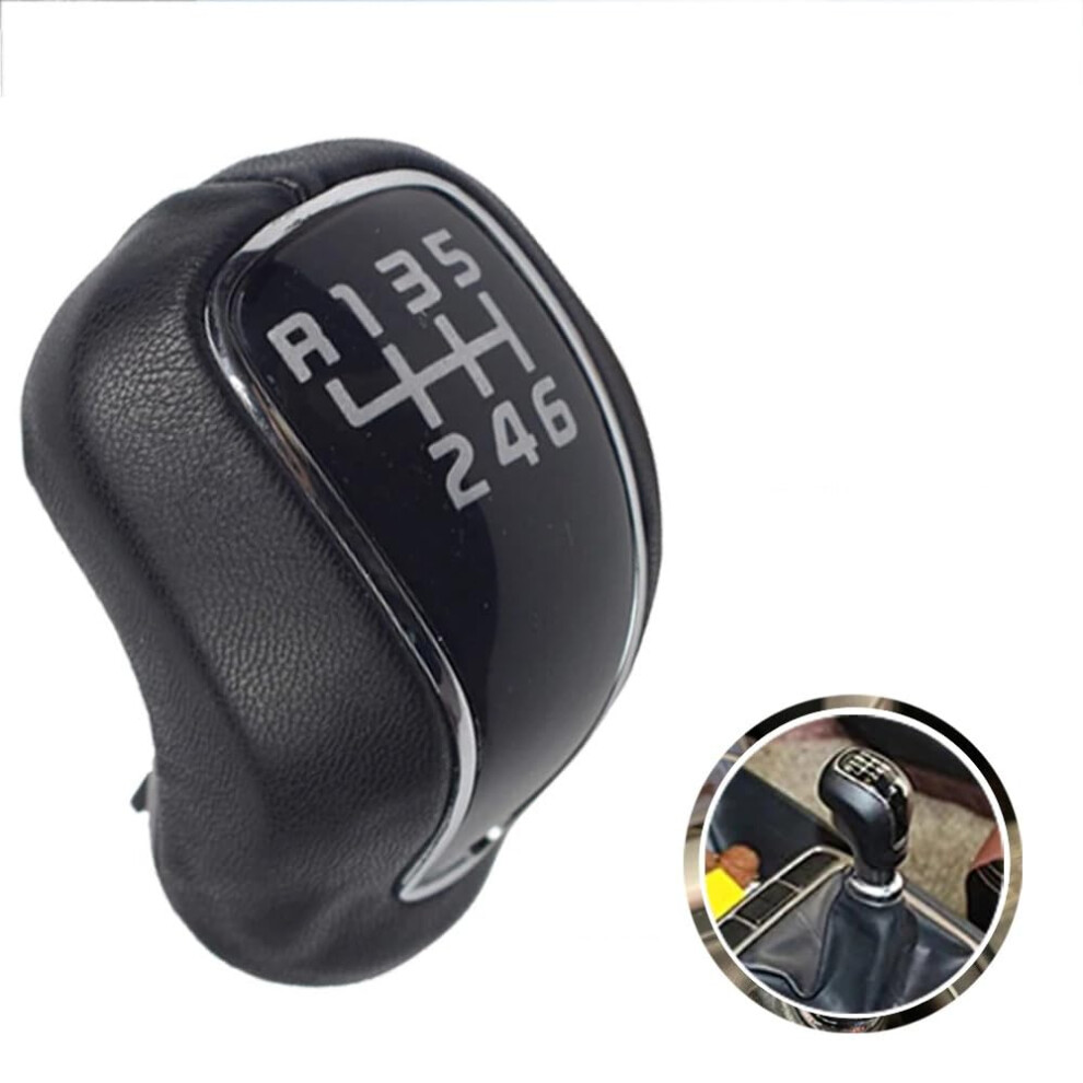 6 Speed Leather Manual Gear Shift Knob Lever Shifter For Hyundai Creta Ix25 Kia Forte Cerato K3 Ceed 2012-2016 6447073914744