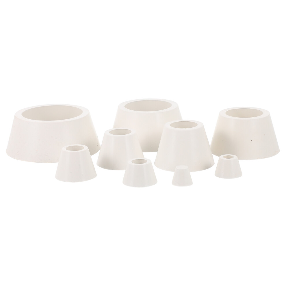 1 Set Rubberen Glazen Wit-image