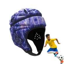Football Safety Hat with Flag Soft Head Guard for Youth Kids Helmet, Protective Headwear, Adjustable Size