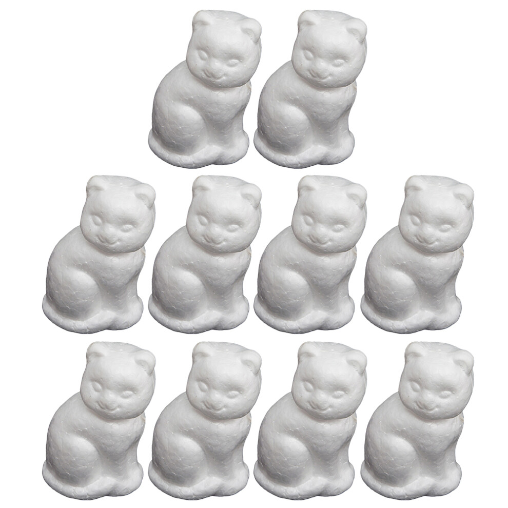 10 Stuks Foam Wit Gelukskat Kinderhandleiding-image