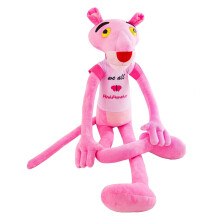 (With Cloth,100cm/39.4in)Roze Panter Pluche Speelgoed Schattig Zacht Knuffeldier Pp Katoen Pop Ideale Cadeaus