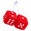 12pcs Fashionable Soft Hanging Dice Decorative 14