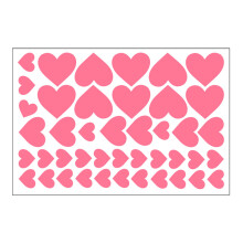 Wall Decor Stickers Luminous Heart Wall Decal Pvc 1-Sheet