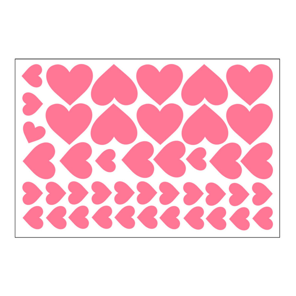 Wall Decor Stickers Luminous Heart Wall Decal Pvc 1-Sheet Aboofan