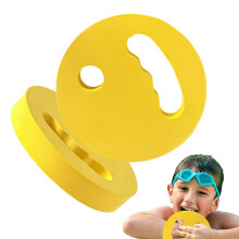 Floating EVA Exercise Discs with Ergonomic Grip, Lightweight Aqua Training Device for Resistance Training, Yellow, 2 Pack