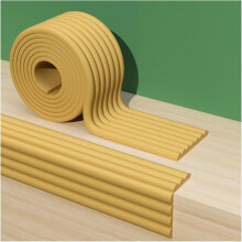 Rubber Corner Guards for Parking Garages 2m Yellow Anti-Collision Wall Edging 0.8cm Thick Sponge Protectors