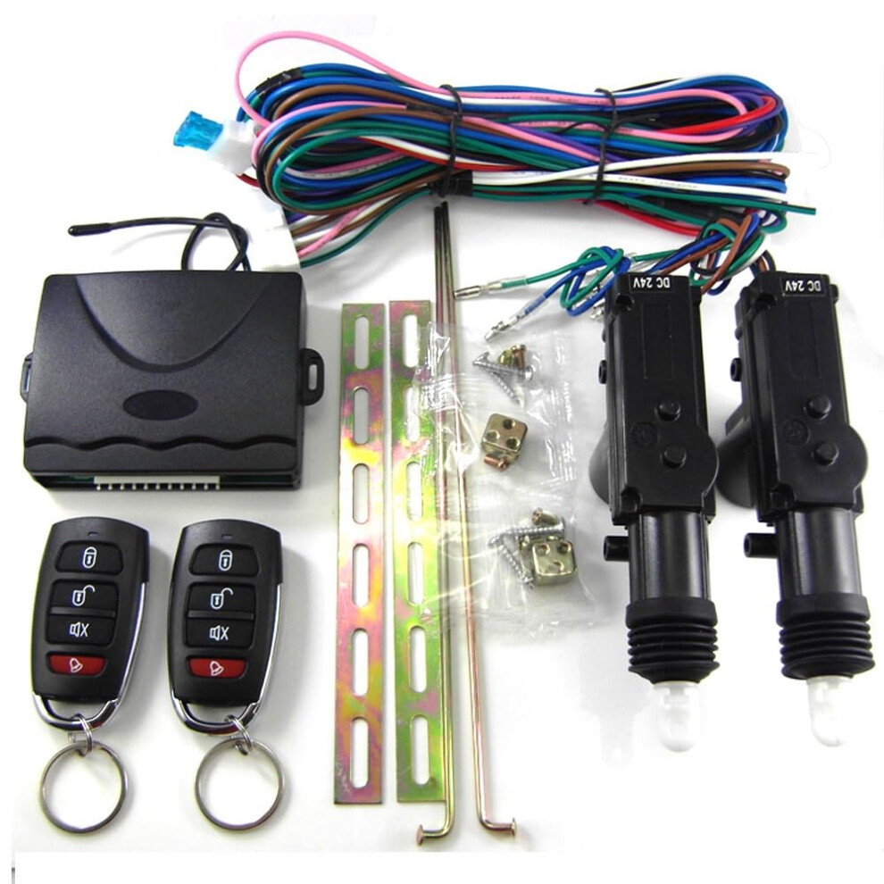 2 Door Truck Keyless Entry System For 24V Dc Vehicles Without Central Lock Features, No Siren Required 6038364546647