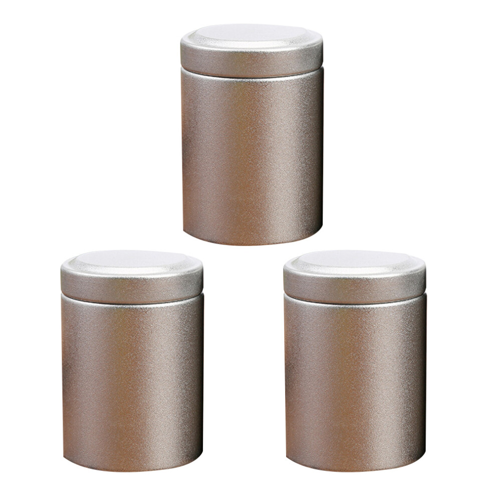 1 Set 3 Stuks Theeblikje Metaal Afdichten-image