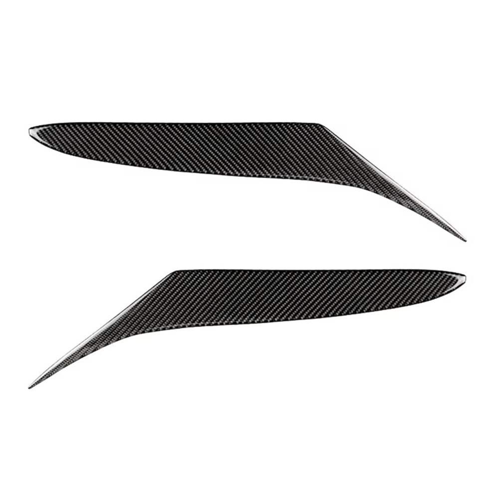 Car Headlight Eyebrow Eyelids Trim Stickers For Mazda Rx-8 2004-2008, Custom Fit Plastic Eyebrow Accessories Black 6038364547415
