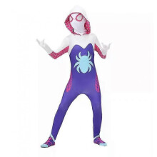 (6-7Years)Ghost Spider Stacy Gwen Cosplay Halloween Costume Jumpsuit Fancy