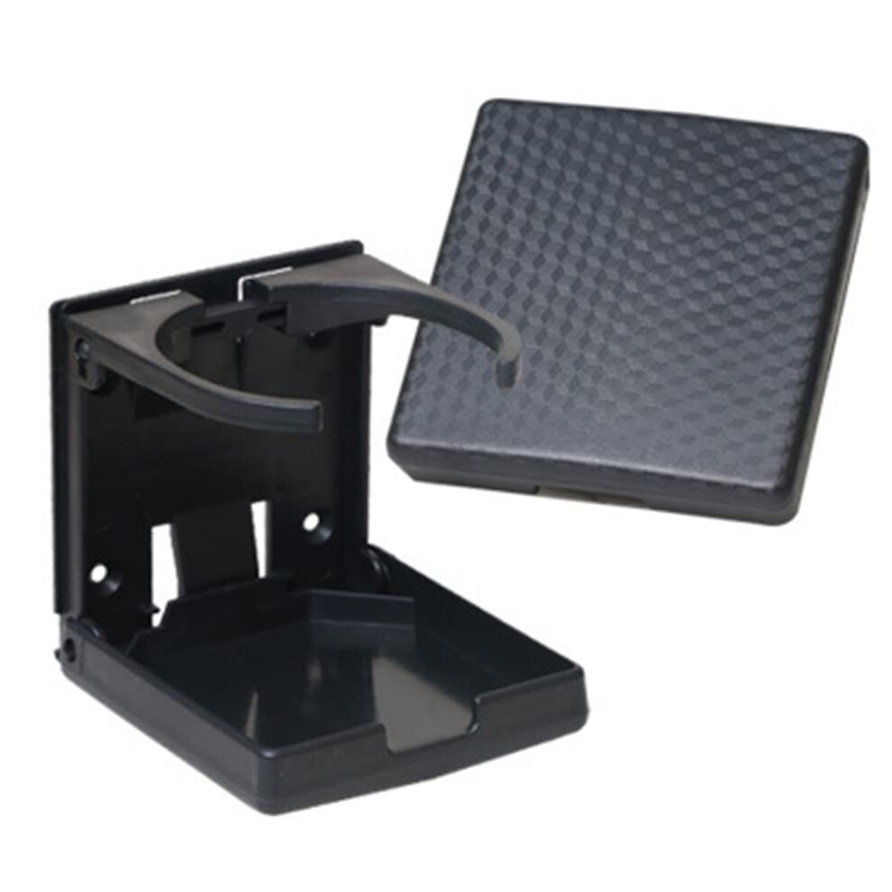 Folding Car Cup Holder, Adjustable 65Mm-100Mm Universal Drink Holder, Abs Material, Carbon Fiber Pattern For Trucks Rvs Black 6038364547446