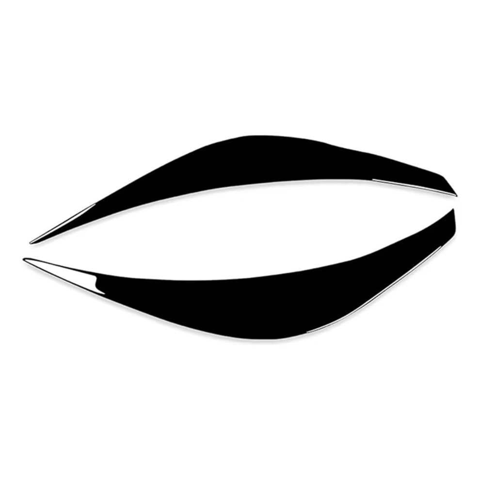 Car Headlight Eyebrow For Hyundai Veloster 2011-2017, Front Headlight Eyelid Trim Cover Sticker, Custom Fit, Black 6038364547477