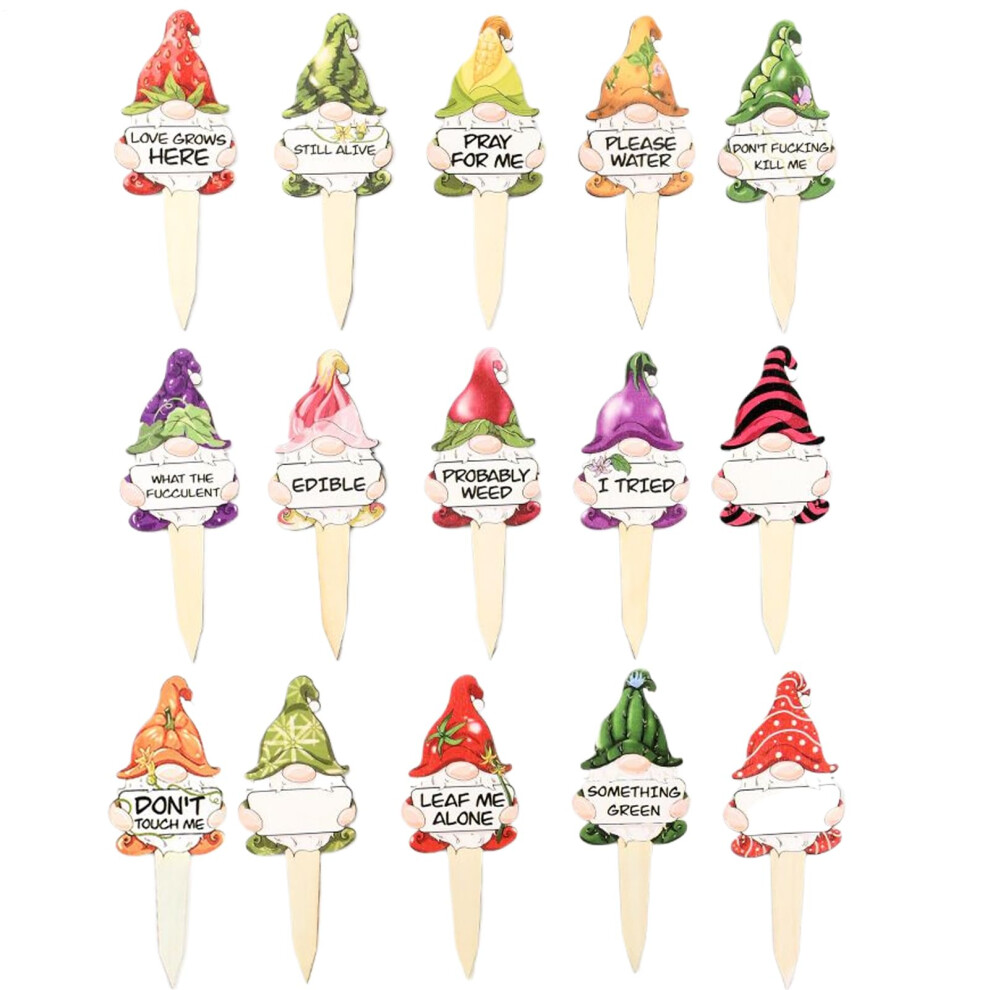 Plant Markers for Succulents | Weatherproof Decorative Labels 15-Piece Set for Fruit and Raised Beds in the Greenhouse-image-OPC-PJXNHXX-NEW