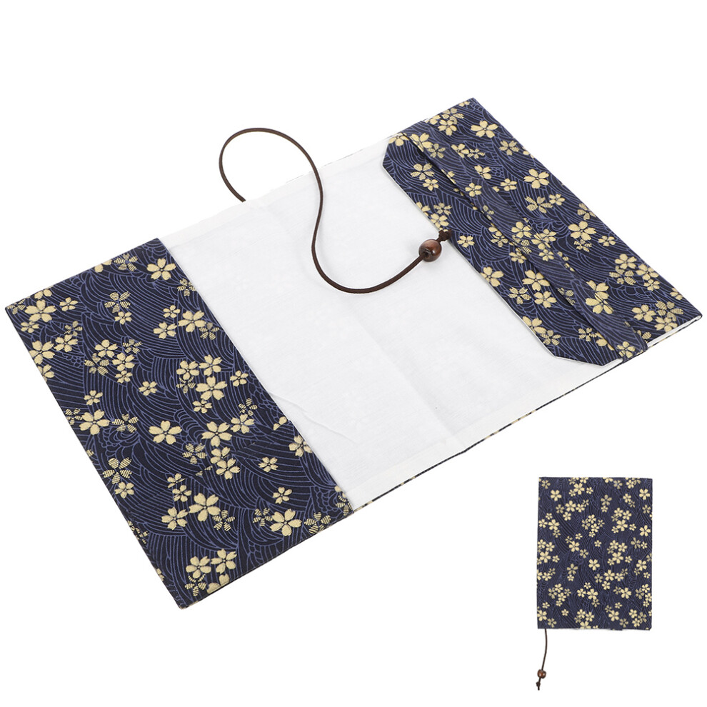 Boekomslag Stof Marine A6 Verstelbaar Notitieboekje-image