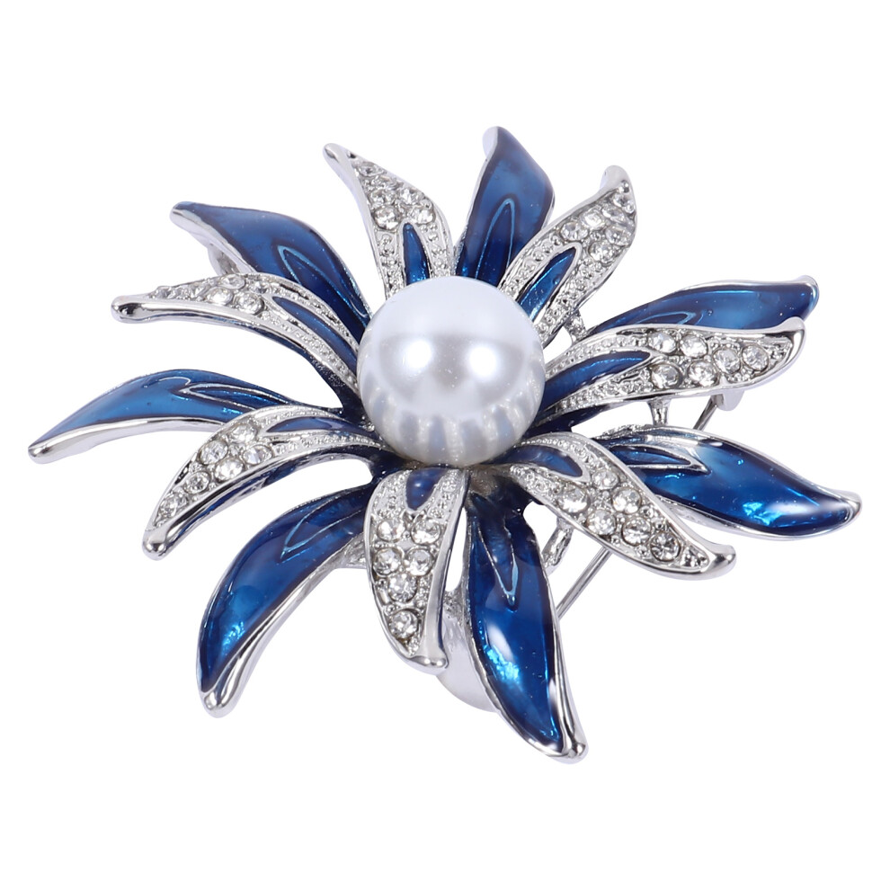 1Pc Decorative Flower Shaped Breastpin Alloy Brooch Clothing Accessory-image
