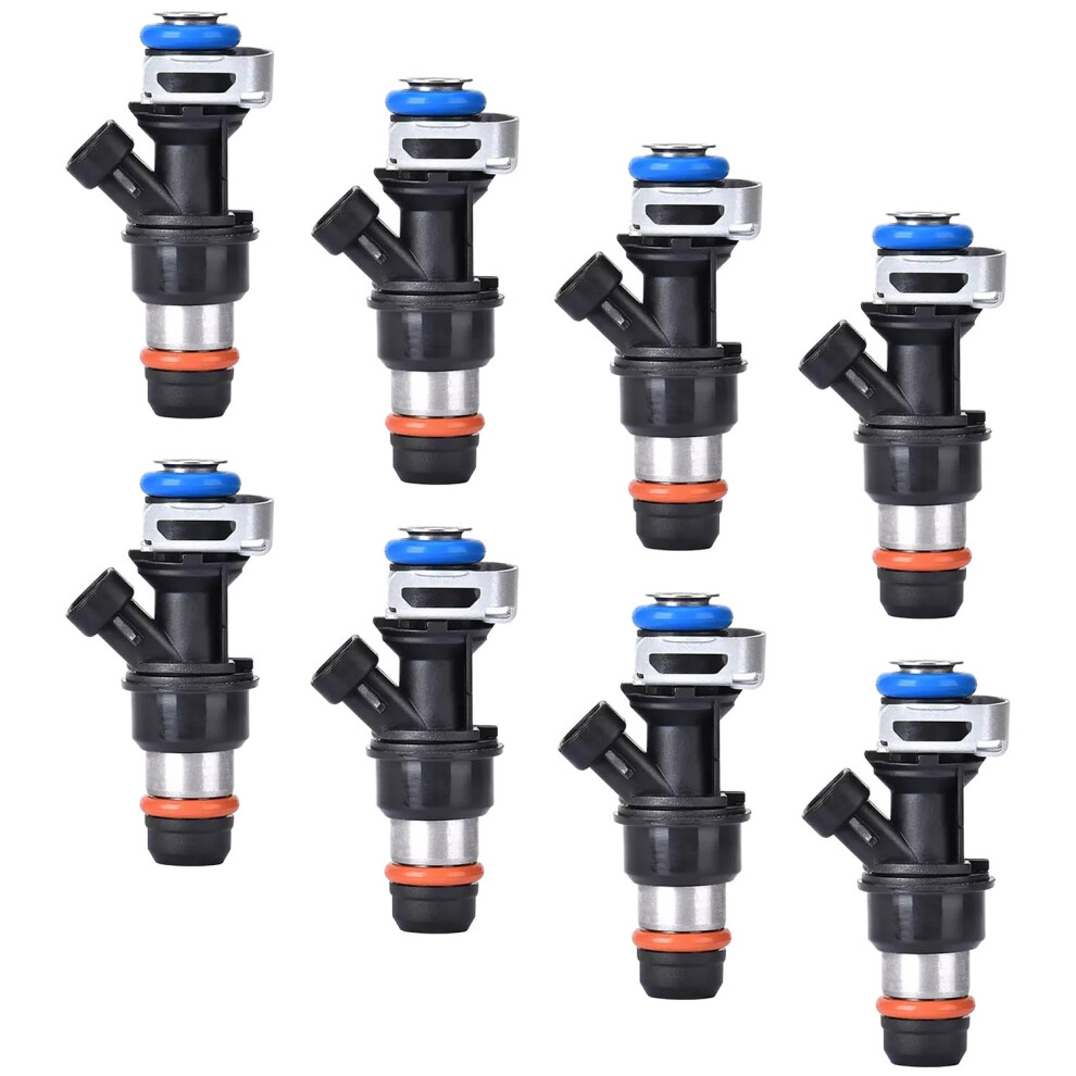 Fj315 Fuel Injectors For Chevy Silverado 1500 2500 3500 Tahoe 4.8L 5.3L 6.0L Engine, Replace Mp10006 17113553 (8 Pcs) 6447073921445