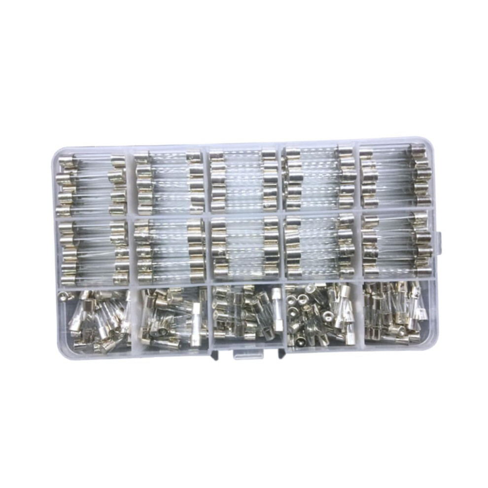 1A-20A Assorted Glass Tube Fuses Set 250Pcs Fast Blow Fuses Kit For Home And Automotive Use 6947110425627