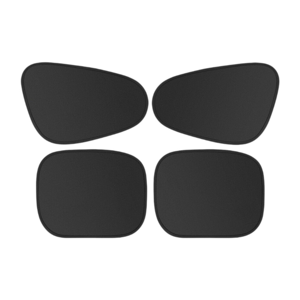 Car Window Shades for Baby - 4Pcs Static Cling Blackout Sun Covers for Front and Rear Auto Trucks Kids, UV Protection