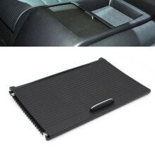 Rear Cup Holder Roller Cover for Mercedes Benz C E Class W204 W207 Coupe Black Interior Center Console Shutter Panel Trim