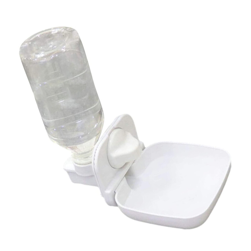 1Pc Automatische Voerbak Konijnenvoer Mini Plastic Wit-image