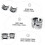 Fork Seal Driver Tool Set for Adjustable Motorcycle Fork Seals, Rubber, Silver, Compatible with Most Motorbikes 3