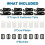 24-Piece Pool Cover Roller Strap Set, Universal Solar Blanket Roller, Nylon Straps, Clips, Replacement Accessories 5