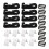24-Piece Pool Cover Roller Strap Set, Universal Solar Blanket Roller, Nylon Straps, Clips, Replacement Accessories 1