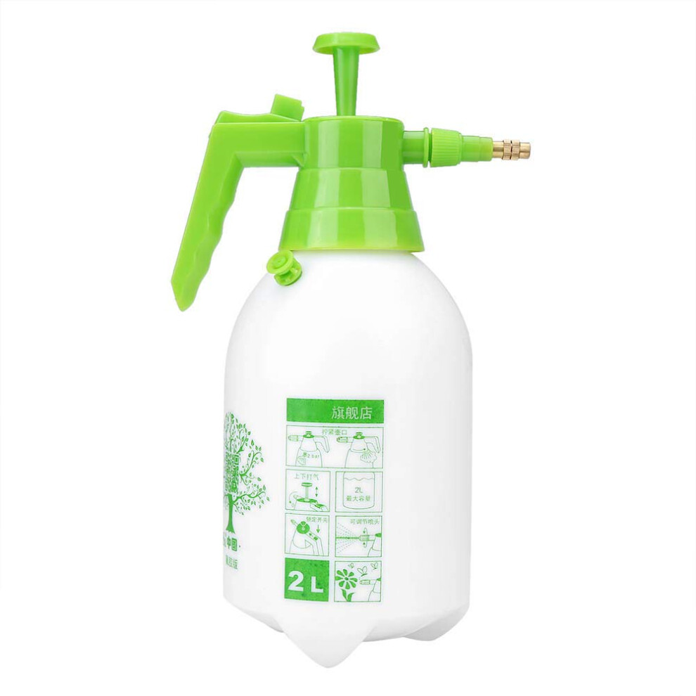 Garden Sprayer 2L Manual Pressurized Handheld Water Sprayer, Durable Wear-Resistant Multi-Purpose Lawn and Plant Sprayer