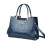 (Black)Crocodile Embossed Handbags Double Handle Tote Bag Womens Crossbody Bag Work For 6