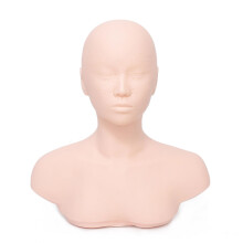 Multifunctional Massage Practice Mannequin Head with Shoulders, Acupuncture Points Model for Beauty Training and Acupuncture Practice