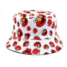 (White)Fischerhut Fischerhut Sesamstraße Bucket Cap Hip Hop Strandhut Mann Frau doppelseitig