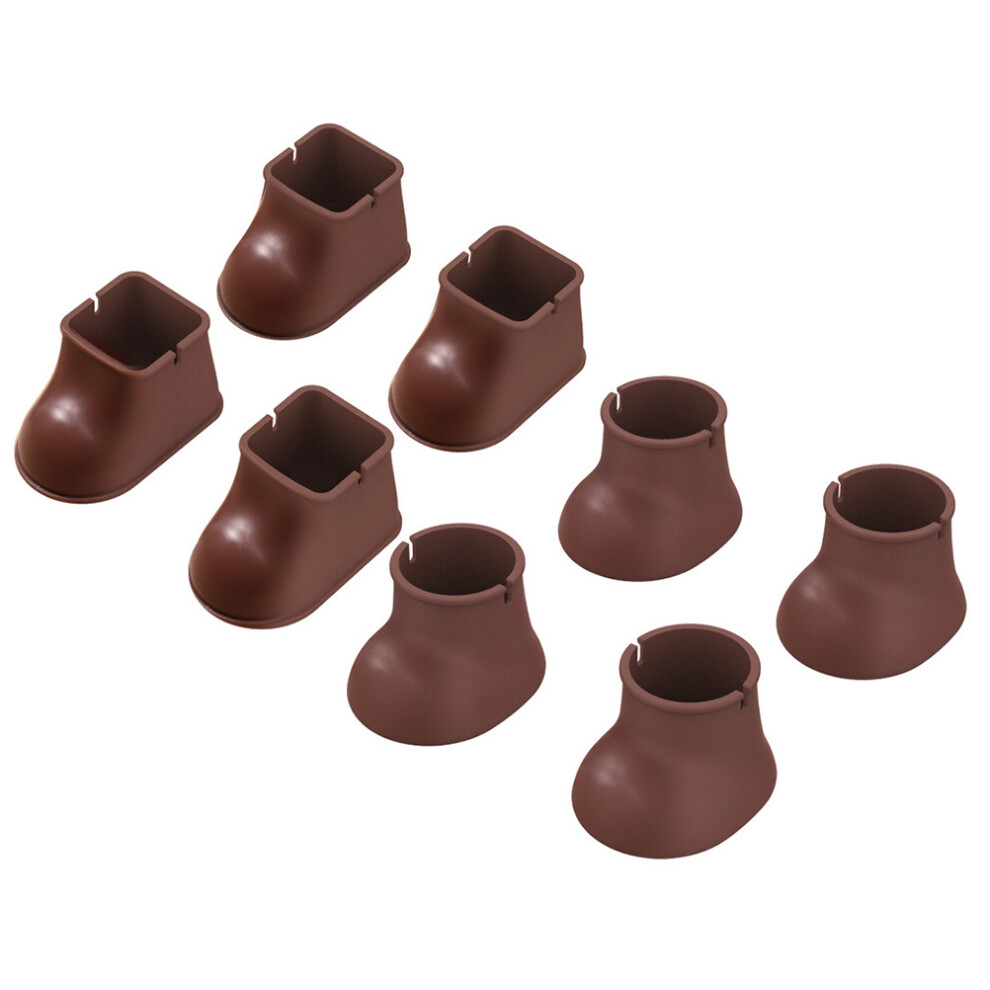 8-Delige Siliconen Stoelvoetafdekking Vloermat Mini-image