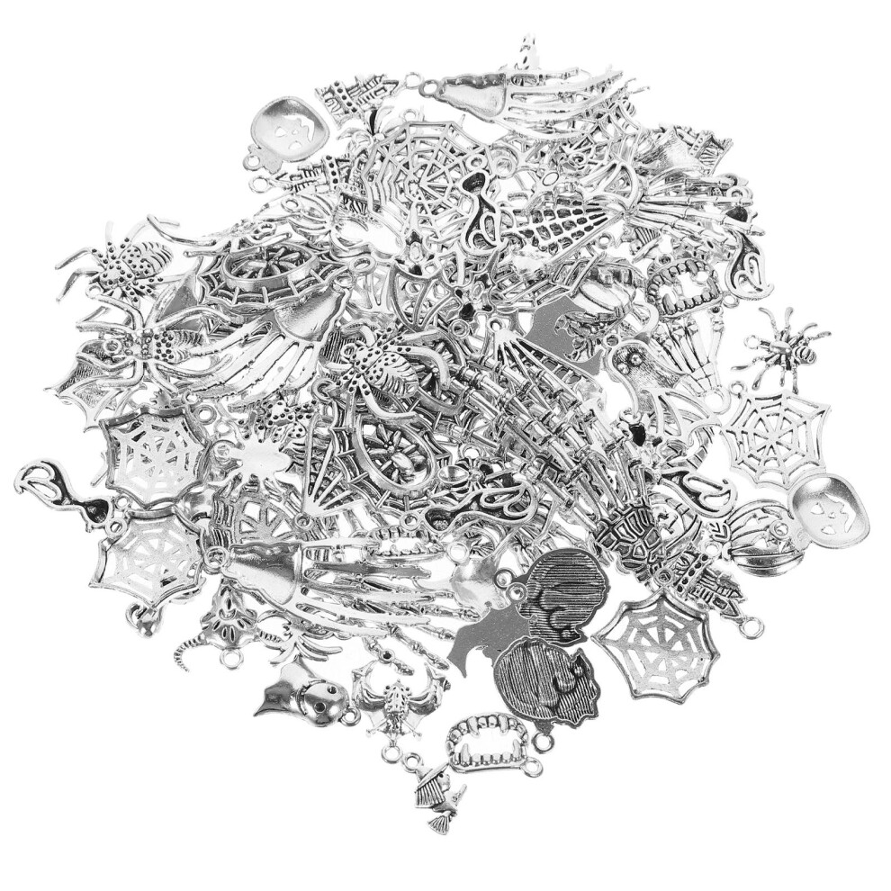 100Pcs Diy Alloy Pendant Parts Halloween Jewelry Accessories For Women's-image