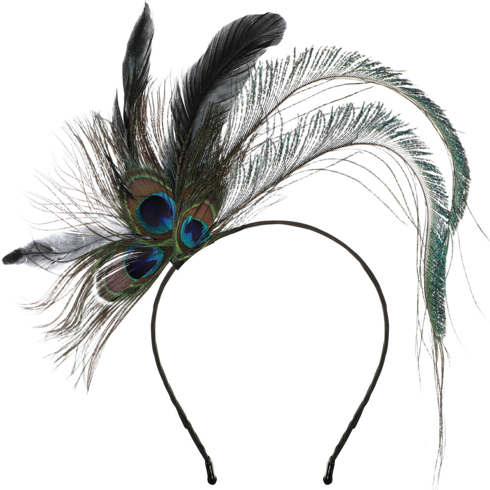 Indiase Hoofdtooi Veer Hoofdband Tovenaar Cosplay Hoofd Prop-image