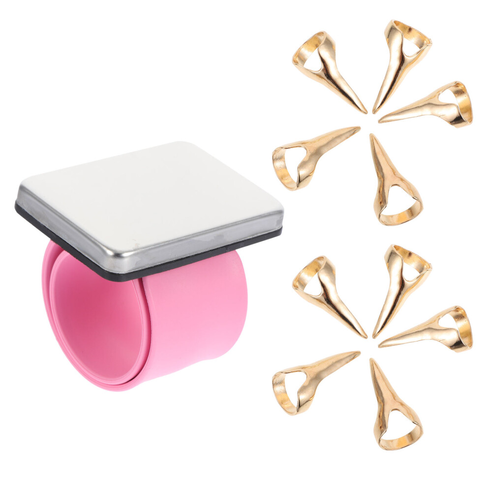 1Set Kapselringarmband Silicagel Modelleringskaart-image