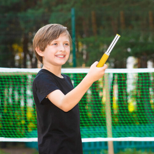 Badminton Swing Trainer, Badminton Practice Aid, Adjustable Training Stick for Beginners, Lightweight Training Equipment 1