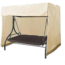 Patio Swing Cover Waterproof 3 Seater Hammock Glider 190T Heavy Duty Durable All Weather Canopy Replacement Cover