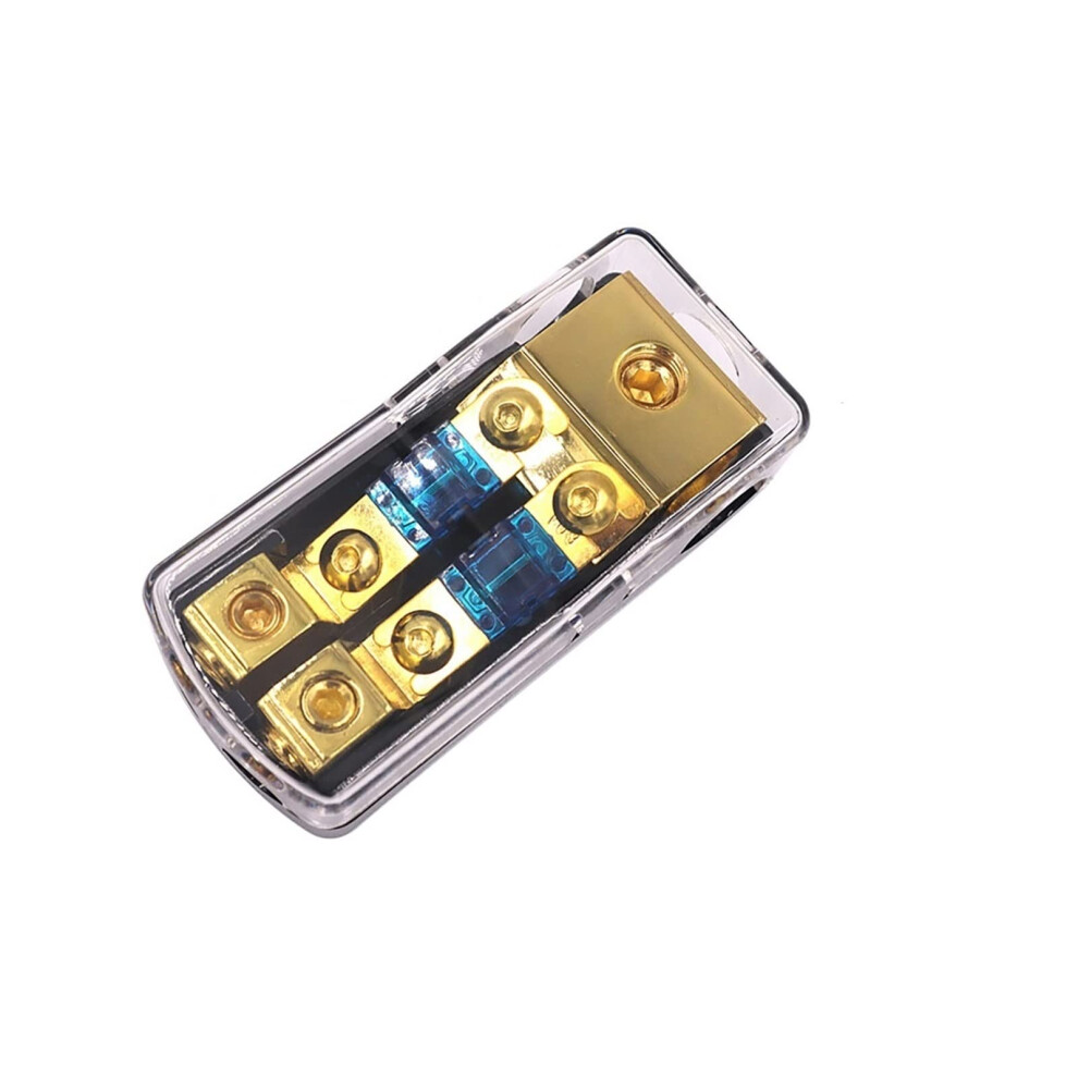 Fusibles Zinc Alloy 60A Car Audio Amplifier Afs Style Retrofit Fuse Adapter 1 In 2 Out Splitter For Truck Stereo 6038364552426