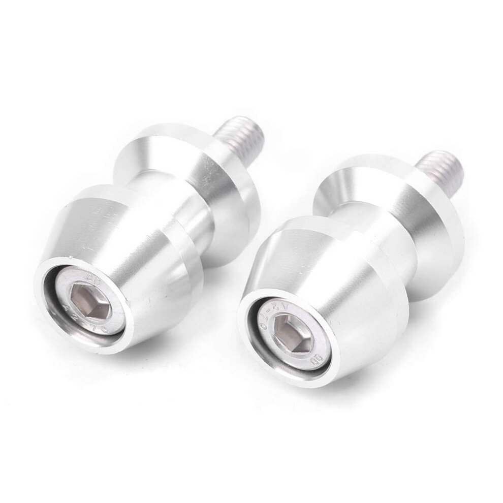 M8 Swing Arm Spools Sliders 8Mm Cnc For Yamaha Yzf-R1 Yzf-R6 1998-2013 Fz1 Fz6 Fz8 Silver 6482260931227