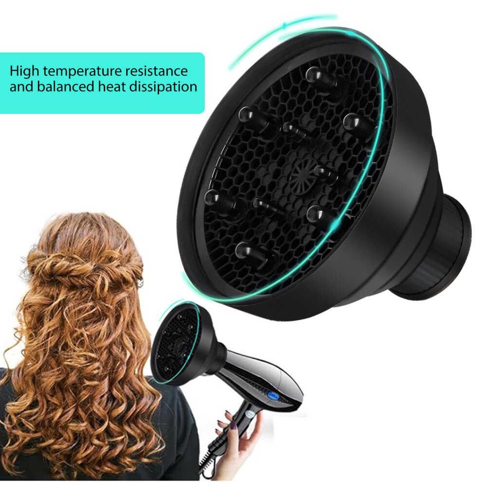 Collapsible Hair Dryer Diffuser Attachment Ionic