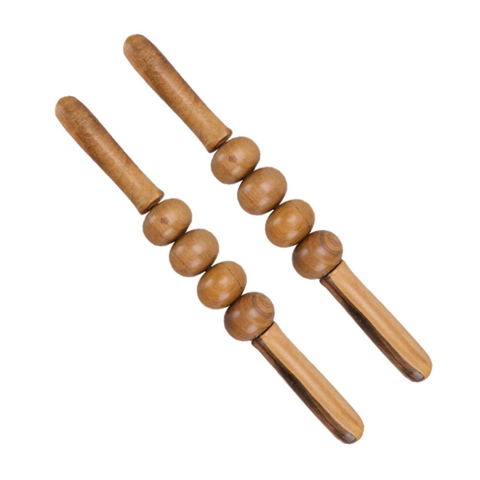 2pcs Hand Massage Roller Manual Muscle Massager Fitness Tool Multifunctional Massage Stick for Pain Relief and Recovery