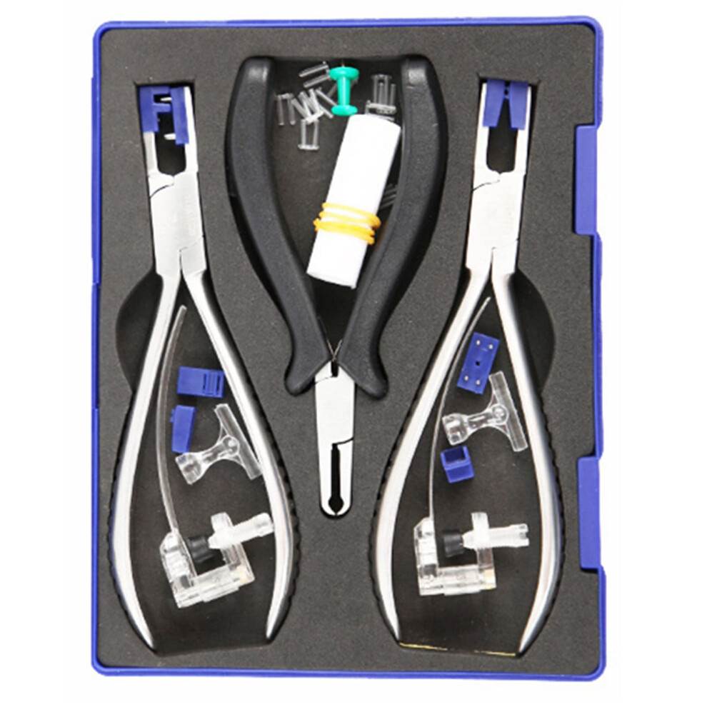 Glasses Plier Rimless Disassembly Tool Set for Eyeglass Frame Repair, Optical Kit for All Frame Sizes and Styles