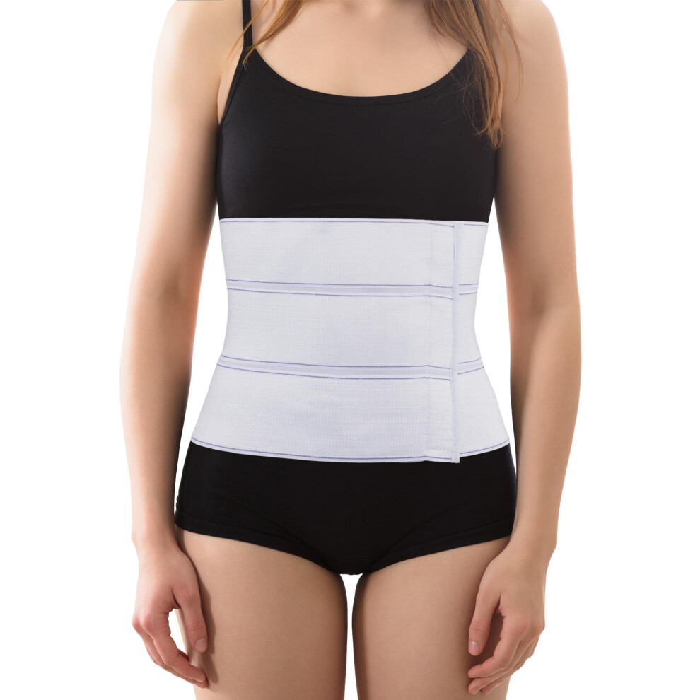 9" Abdominal Binder for Men and Women, Postpartum Compression Band, Surgical Support Belt for Umbilical Hernia Recovery