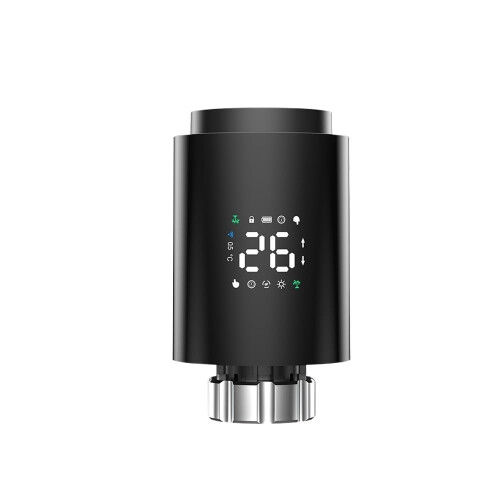 Smart Radiator Actuator TRV Programmable Thermostatic Radiator Valve Remote Temperature Controller, 1413e-b Model, App Compatible
