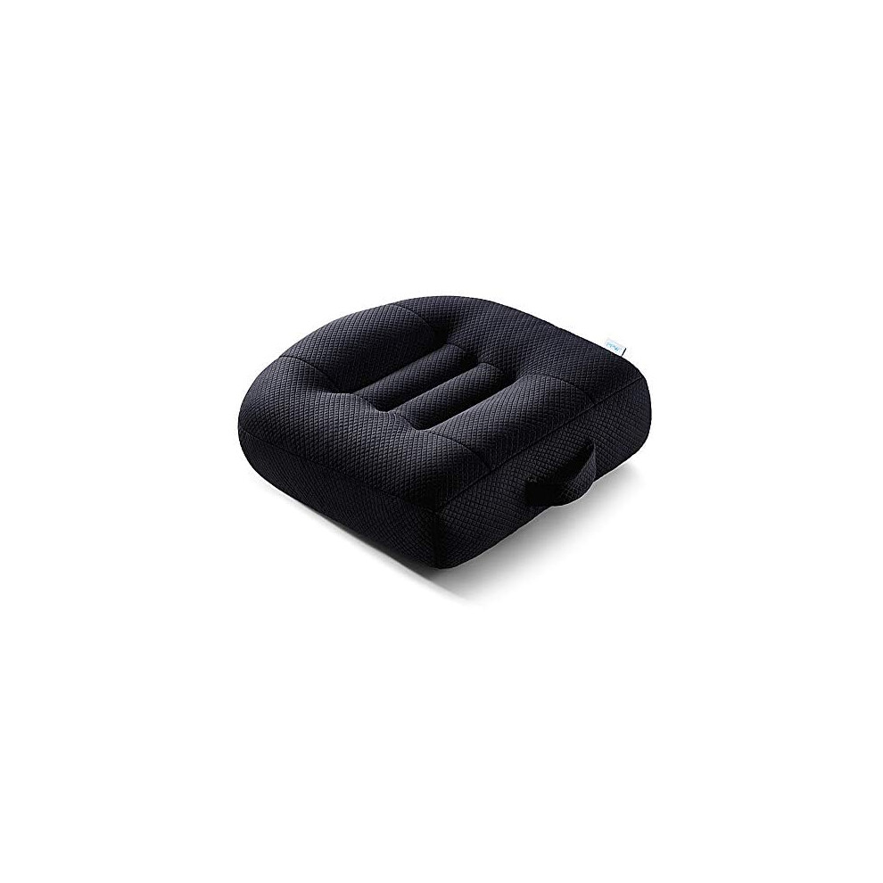Car Booster Seat Cushion For Driving Portable Breathable Seat Cushion For Cars, Office Chairs, And Wheelchairs Black