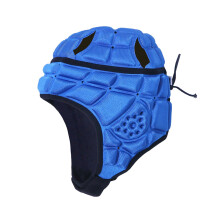 Soft Padded Rugby Flag Football Helmet Adjustable Kids Headguard Size M Blue Sports Goalkeeper Protection Gear