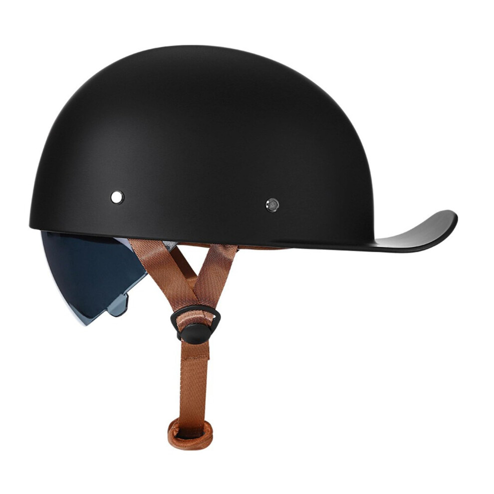 Adult Fashion Summer Sun Visor Retro Baseball Cap Motorcycle Helmet Half Covered Cruiser Moped Scooter Dot Approved For Men Women 6447073927973