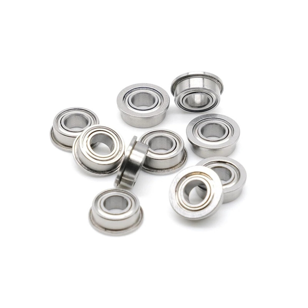5X10x4mm Flange Ball Bearings Mf105zz Abec-7, 10Pcs High Precision Miniature Bearings For Smooth Rotating Applications 6038364554550